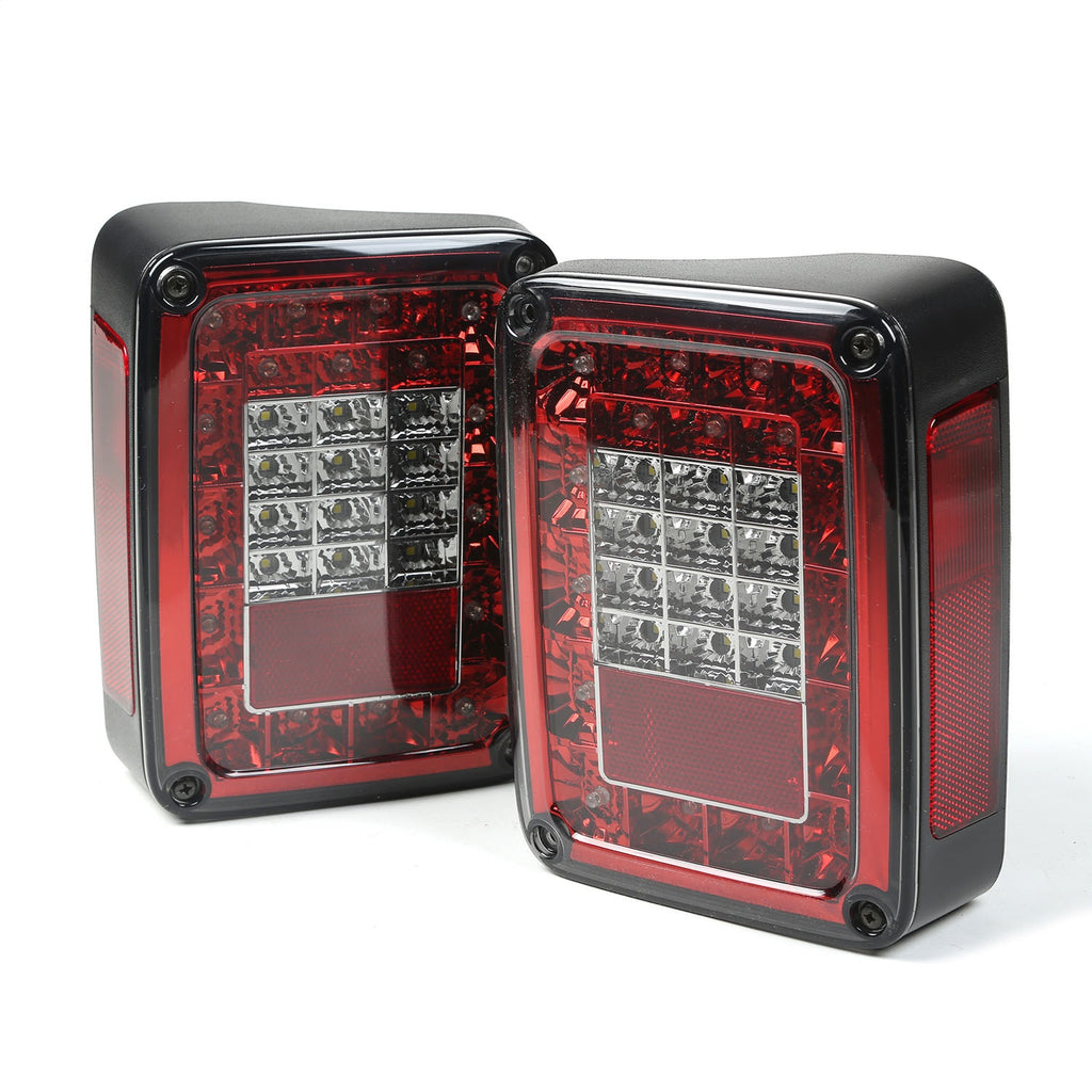 Rugged Ridge 12403.88 LED Tail Light Set for Select Jeep Wrangler, Jeep Wrangler JK