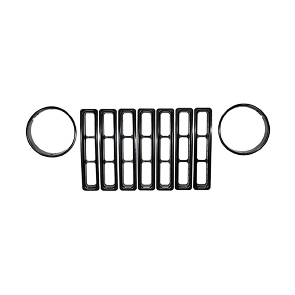 Rugged Ridge 12419.23 Replacement Headlight Bezel for Select Jeep TJ, Jeep Wrangler