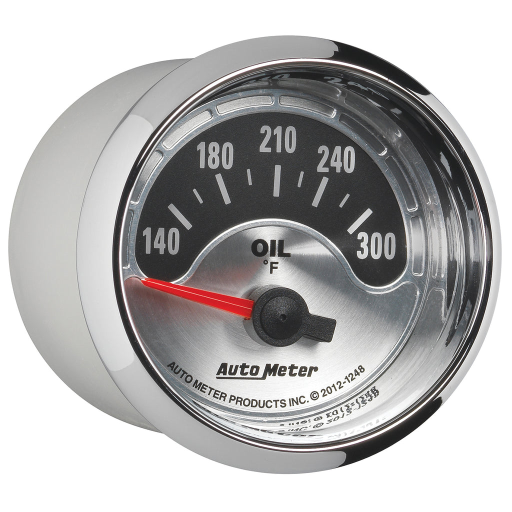 AutoMeter 1248 GAUGE, OIL TEMP, 2 1/16", 300?F, ELEC, AMERICAN MUSCLE