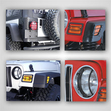 Load image into Gallery viewer, Rugged Ridge 12495.02 Euro Guard Kit Offroad/Racing Lamp Guard for Select Jeep TJ, Jeep Wrangler