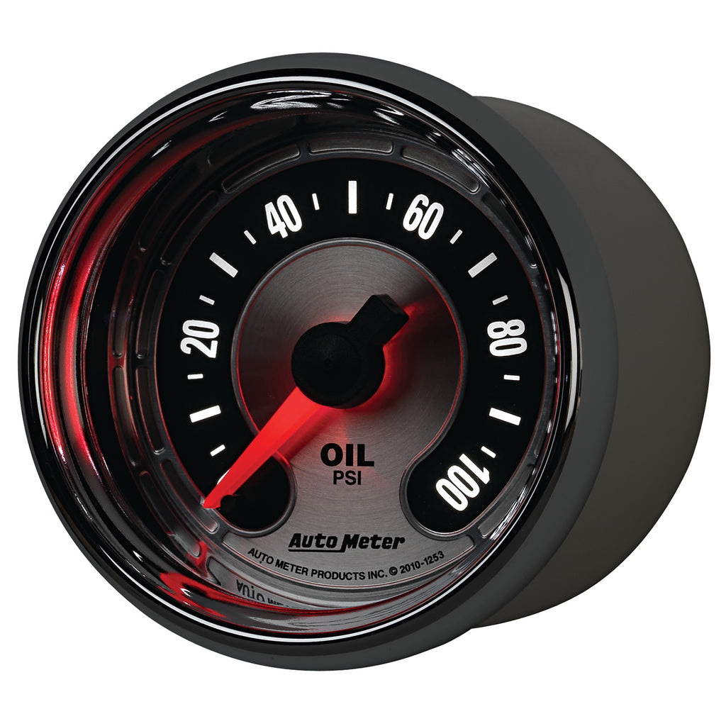 AutoMeter 1253 GAUGE, OIL PRESS, 2 1/16", 100PSI, DIGITAL STEPPER MOTOR, AMERICAN MUSCLE