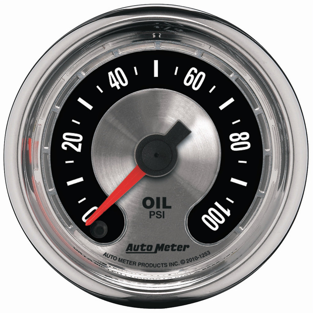 AutoMeter 1253 GAUGE, OIL PRESS, 2 1/16", 100PSI, DIGITAL STEPPER MOTOR, AMERICAN MUSCLE