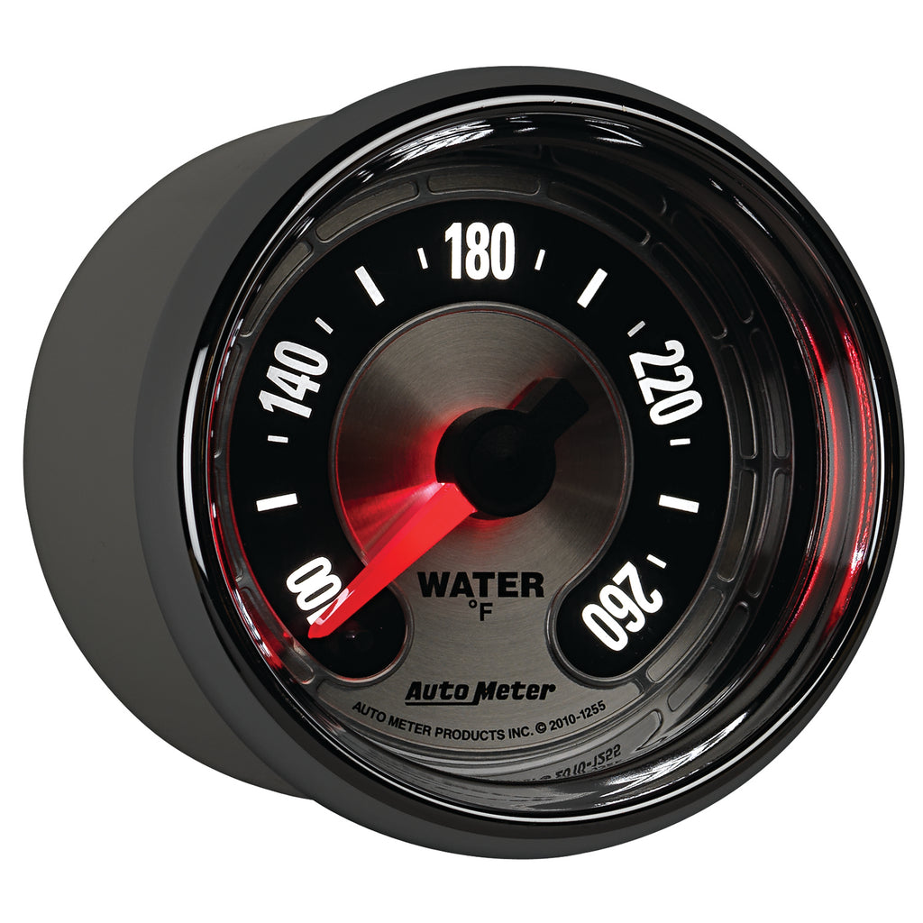 AutoMeter 1255 GAUGE, WATER TEMP, 2 1/16", 260?F, DIGITAL STEPPER MOTOR, AMERICAN MUSCLE