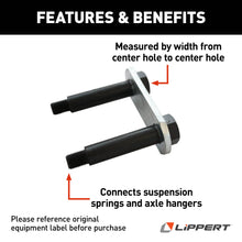 Load image into Gallery viewer, CURT 125675 Shackle Link Assembly, 0.224" Thickness, 2-1/4" Center-to-Center