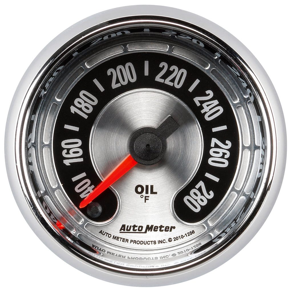 AutoMeter 1256 GAUGE, OIL TEMP, 2 1/16", 280?F, DIGITAL STEPPER MOTOR, AMERICAN MUSCLE