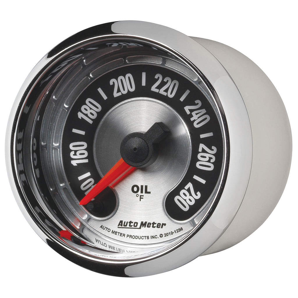 AutoMeter 1256 GAUGE, OIL TEMP, 2 1/16", 280?F, DIGITAL STEPPER MOTOR, AMERICAN MUSCLE
