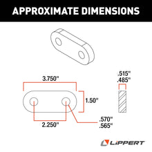 Load image into Gallery viewer, CURT 126172 Shackle Links, 1/2" Thickness, 2-1/4" Center-to-Center, Single