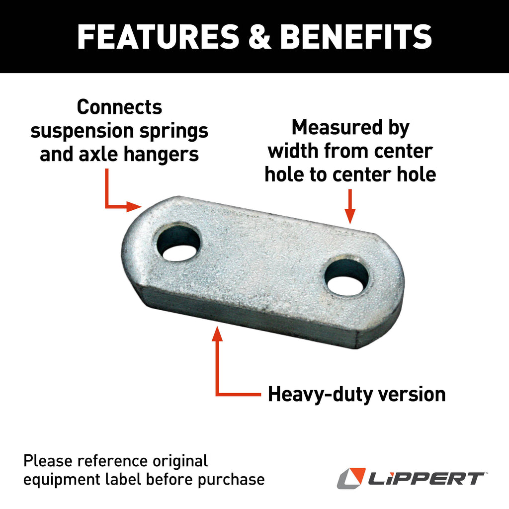 CURT 126172 Shackle Links, 1/2" Thickness, 2-1/4" Center-to-Center, Single