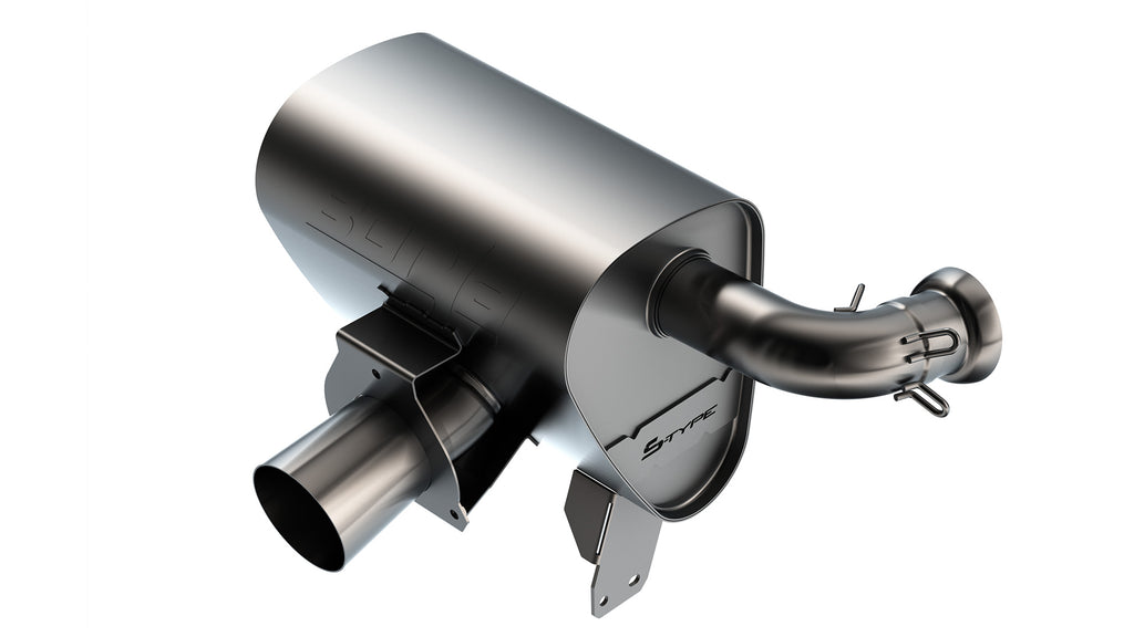 Borla 12677CB Axle-Back Exhaust System - S-Type for Select Can-Am Maverick X3 900 HO, Can-Am Maverick X3 DS Turbo, Can-Am Maverick X3 DS Turbo R, Can-Am Maverick X3 DS Turbo RR, Can-Am Maverick X3 Max DS Turbo, Can-Am Maverick X3 Max DS Turbo R, Can-Am