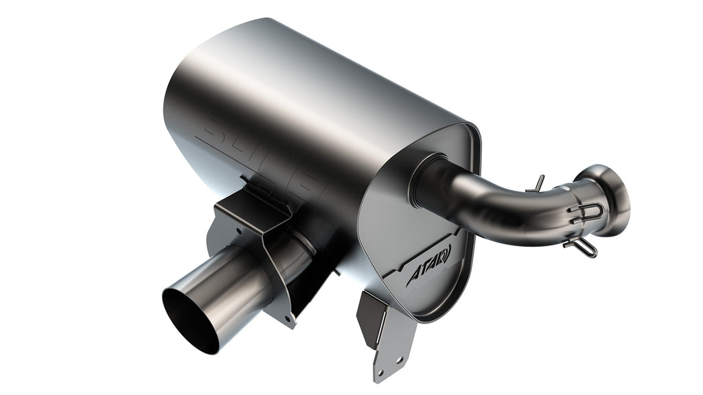 Borla 12678CB Axle-Back Exhaust System - ATAK® for Select Can-Am Maverick X3 900 HO, Can-Am Maverick X3 DS Turbo, Can-Am Maverick X3 DS Turbo R, Can-Am Maverick X3 DS Turbo RR, Can-Am Maverick X3 Max DS Turbo, Can-Am Maverick X3 Max DS Turbo R, Can-Am