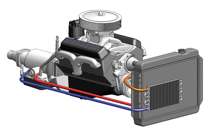 Derale 12901 4 Pass 13" Dyno-Cool Series 6000 Aluminum Transmission Cooler for Select American Motors Concord, Chevrolet Aveo, Chevrolet Aveo5, Chevrolet Prizm, Chrysler 200, Chrysler Cirrus, Chrysler E Class, Chrysler Laser, Chrysler LeBaron, Chrysler