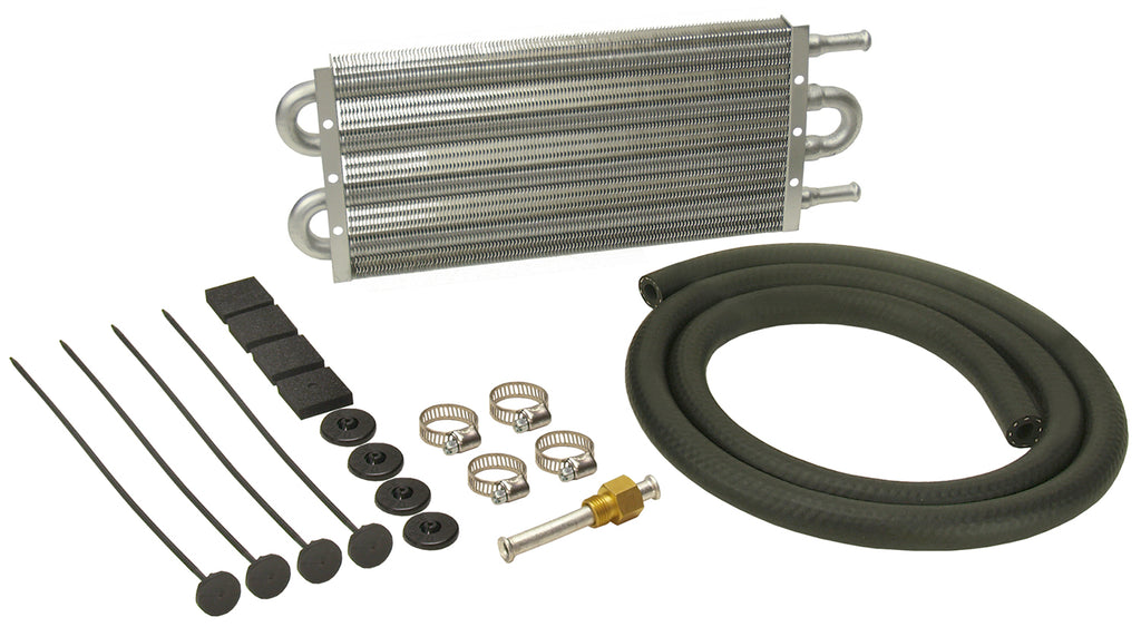 Derale 12901 4 Pass 13" Dyno-Cool Series 6000 Aluminum Transmission Cooler for Select American Motors Concord, Chevrolet Aveo, Chevrolet Aveo5, Chevrolet Prizm, Chrysler 200, Chrysler Cirrus, Chrysler E Class, Chrysler Laser, Chrysler LeBaron, Chrysler