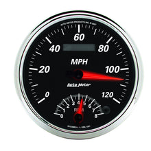 Load image into Gallery viewer, AutoMeter 1291 GAUGE, TACH/SPEEDO, 5", 120MPH &amp; 8K RPM, ELEC. PROGRAM, DESIGNER BLACK II