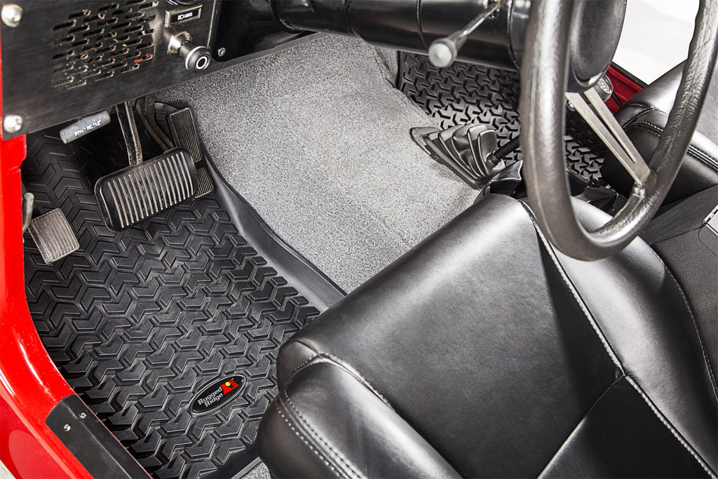 Rugged Ridge 12920.21 All Terrain Floor Liner for Select Jeep CJ7, Jeep Scrambler, Jeep Wrangler