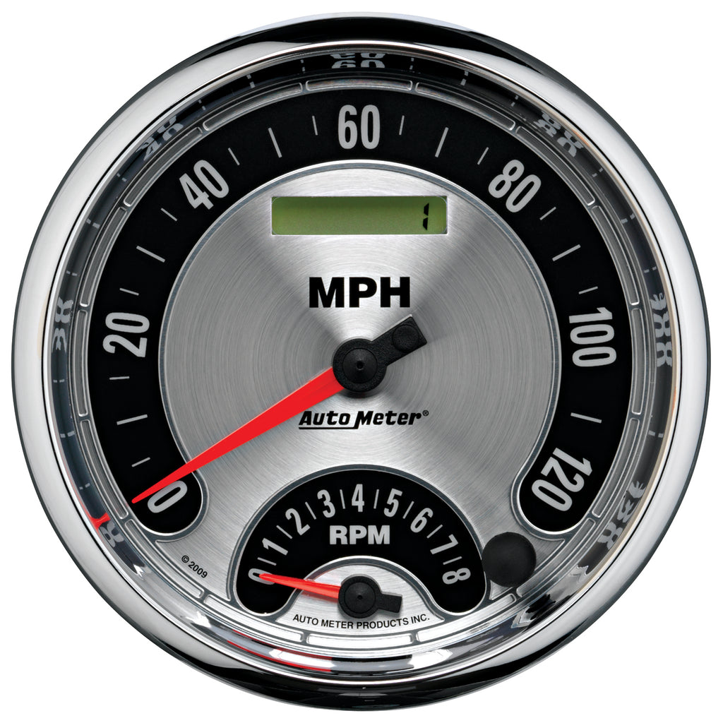 AutoMeter 1205 GAUGE KIT, 2 PC., QUAD & TACH/SPEEDO, 5", AMERICAN MUSCLE