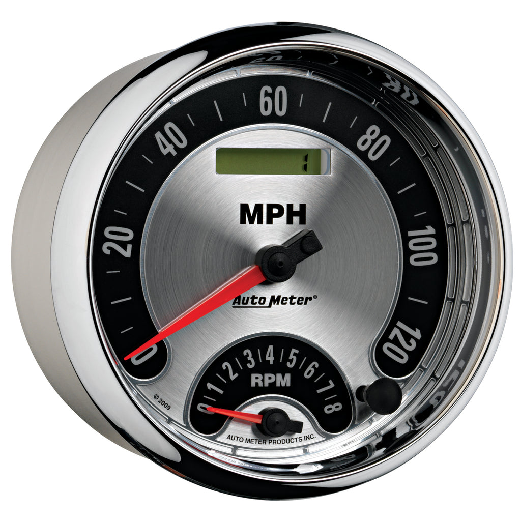 AutoMeter 1295 GAUGE, TACH/SPEEDO, 5", 160MPH & 8K RPM, ELEC. PROGRAM., AMER. MUSCLE