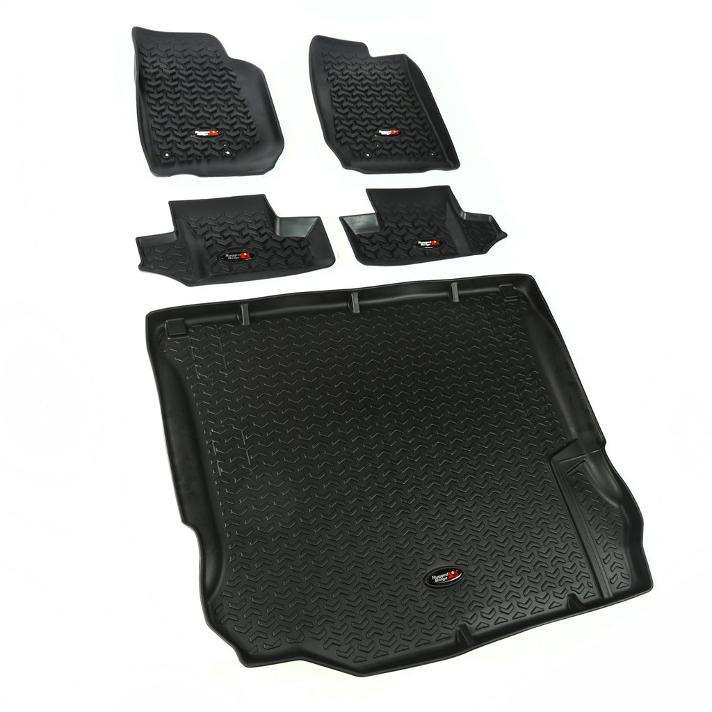 Rugged Ridge 12988.03 All Terrain Floor Liner for Select Jeep Wrangler, Jeep Wrangler JK