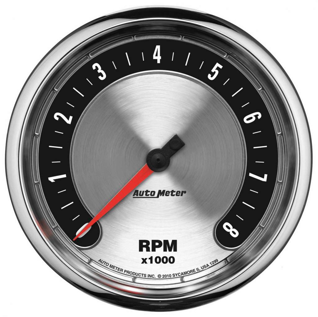 AutoMeter 1299 GAUGE, TACHOMETER, 5", 8K RPM, IN-DASH, AMERICAN MUSCLE