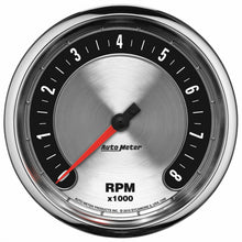 Load image into Gallery viewer, AutoMeter 1299 GAUGE, TACHOMETER, 5", 8K RPM, IN-DASH, AMERICAN MUSCLE