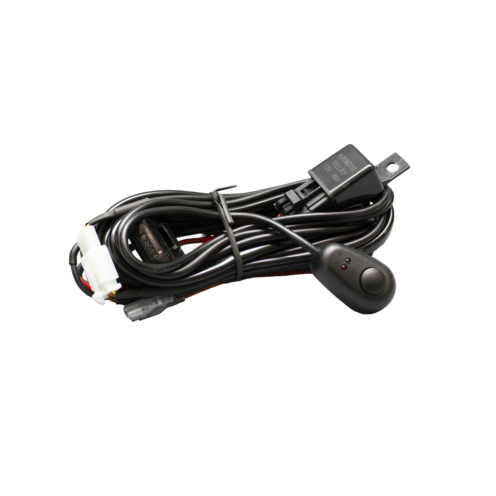 12V-2-Output-Wire-Harness-W-Switch-For-Cubes,-Spots,--Other-Auxiliary-Lights