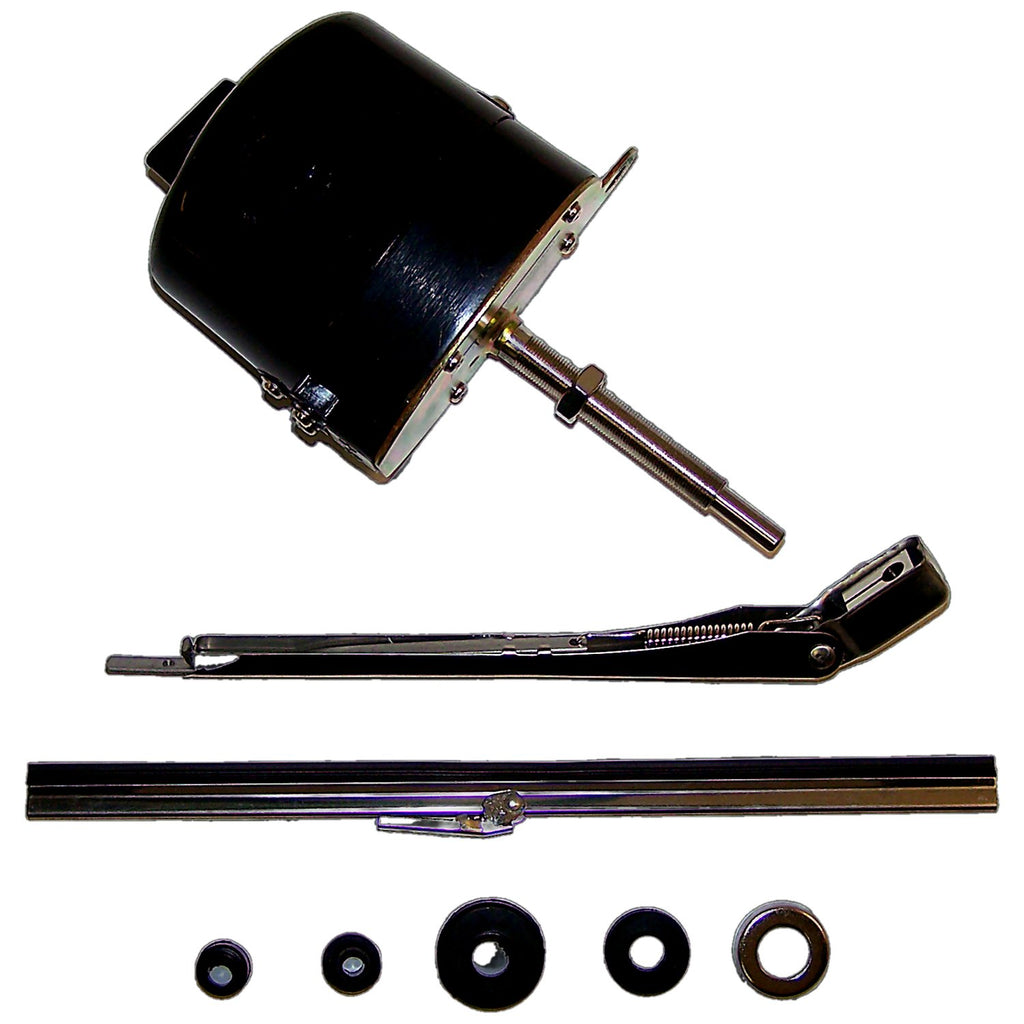Crown Automotive Jeep Replacement 12V 12 Volt 1-Speed Wiper Motor Kit for Select 45-58 Jeep CJs, MB, M38, M38-A1