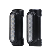 Load image into Gallery viewer, 12W-Motorcycle-Bar-Clamp-Light-W-White-Drl--Amber-Signal-Functions