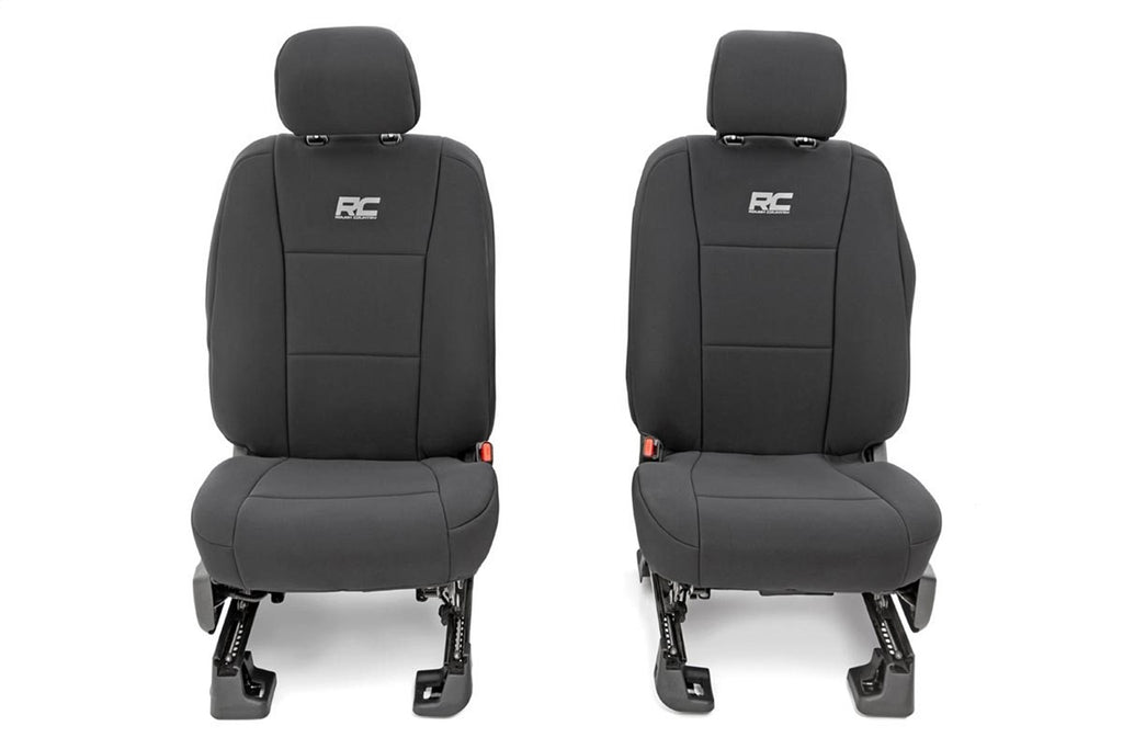 Rough Country 91018 Seat Cover Set for Select Ford F-150, Ford F-150 Lightning, Ford F-250 Super Duty, Ford F-350 Super Duty