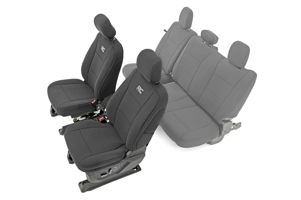 Rough Country 91016 Seat Cover Set for Select Ford F-150, Ford F-250 Super Duty, Ford F-350 Super Duty