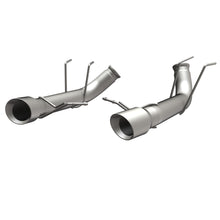 Load image into Gallery viewer, 13-Ford-Mustang-Dual-Split-Rear-Exit-Stainless-Axle-Back-Cat-Back-Exhaust-(Competition)