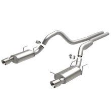Load image into Gallery viewer, 13-Ford-Mustang-Dual-Split-Rear-Exit-Stainless-Cat-Back-Performance-Exhaust-(Street)