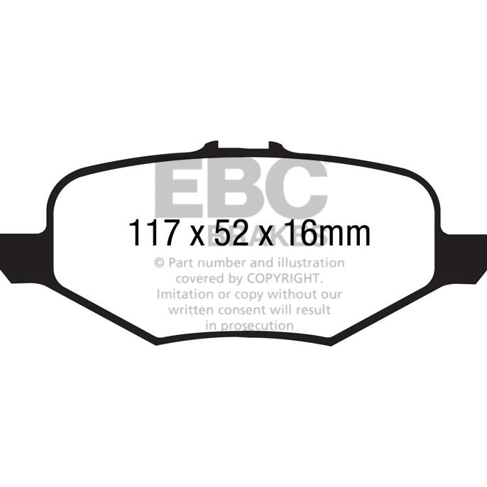 13-Ford-Taurus-3.5-Twin-Turbo-Sho-Redstuff-Rear-Brake-Pads