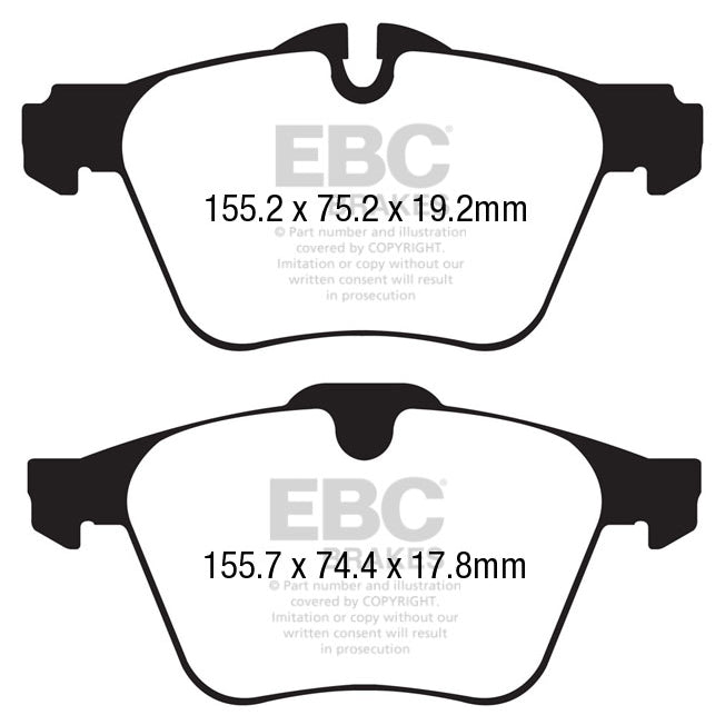 13-Jaguar-F-Type-(Cast-Iron-Rotors-Only)-3.0-Supercharged-(340)-Yellowstuff-Front-Brake-Pads
