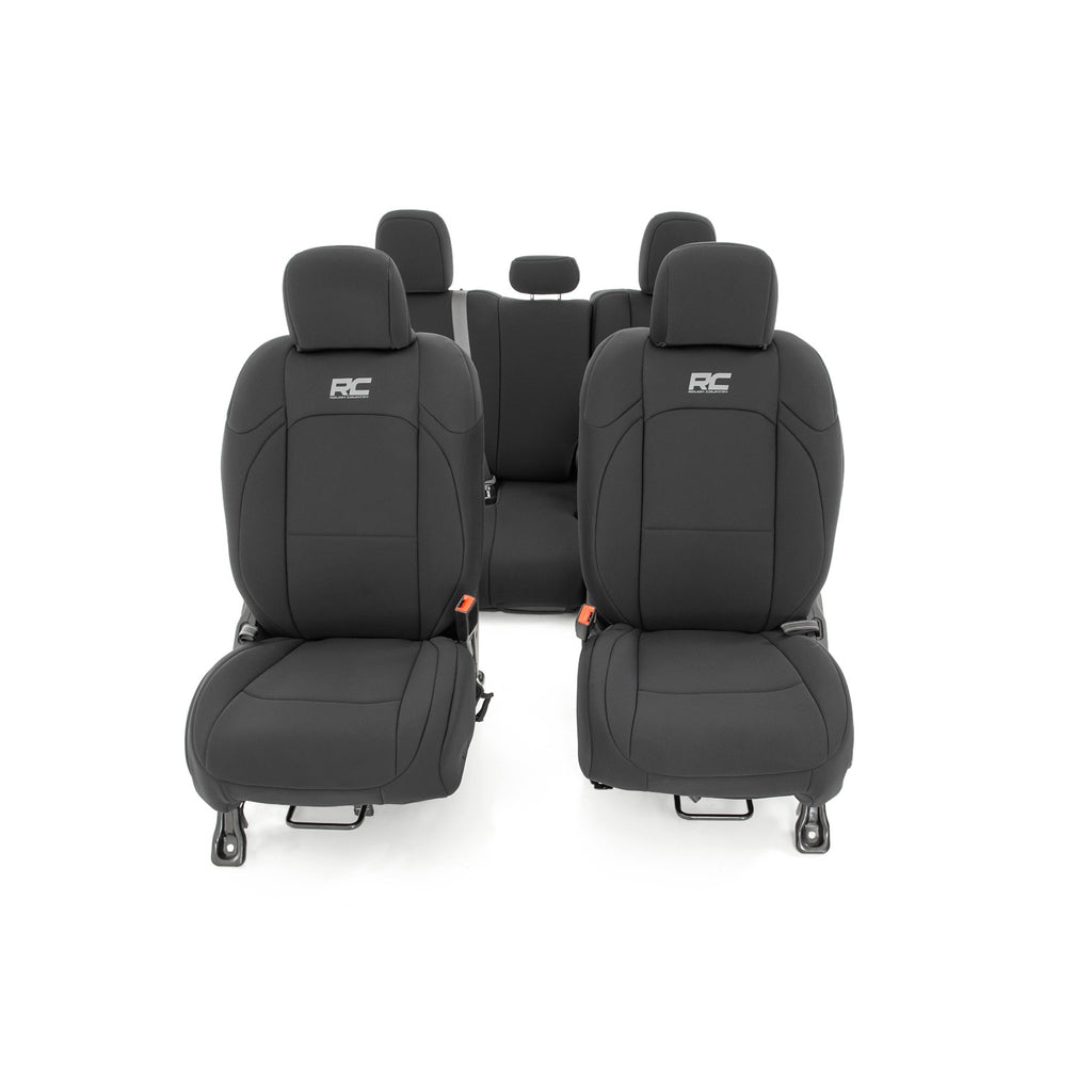 ~(13-Lbs.-27X20x9)~-Jeep-Neoprene-Seat-Cover-Set-W-Rear-Cup-Holder-Black-(2020-Gladiator-Jt)