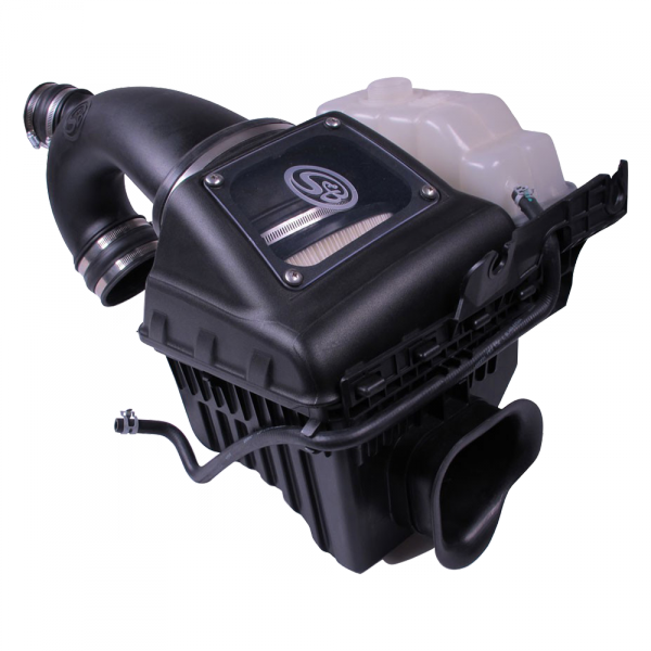 ~(13.2-Lbs.-24X15x14)~-Cold-Air-Intake-For-11-14-Ford-F150-V6-3.5L-Ecoboost-Dry-Dry-Extendable-White-S-B