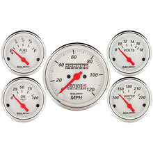 Load image into Gallery viewer, AutoMeter 1300 GAUGE KIT, 5 PC., 3 1/8" &amp; 2 1/16", MECH. SPEEDOMETER, ARCTIC WHITE