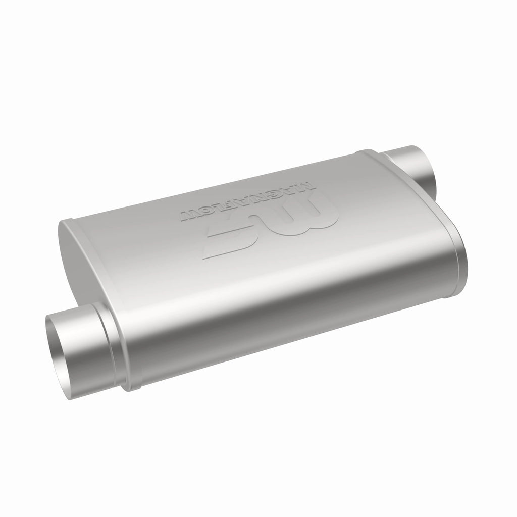 MagnaFlow Exhaust Products 11239 Straight-Through Performance Muffler; 3in. Offset/Offset; 4x14x9 Body