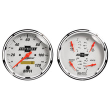 Load image into Gallery viewer, AutoMeter 1303-00408 GAUGE KIT, 2 PC., QUAD &amp; SPEEDOMETER, 5", CHEVROLET HERITAGE BOWTIE