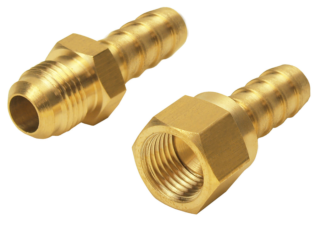 Derale 13034 9/16"-24 45° SAE Male/Female Cooling Line Radiator Adaptor Fittings