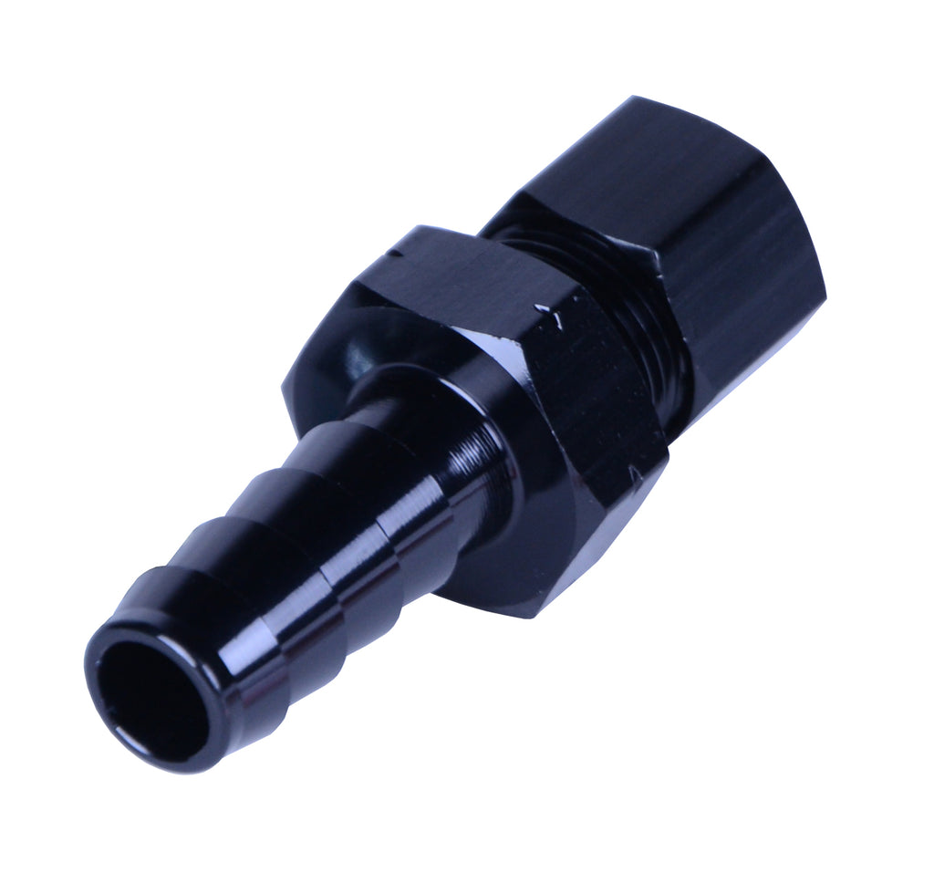 Derale 13043 1/2” Transmission Cooler Line to 1/2” NPT Hose Barb Black anodized Fitting