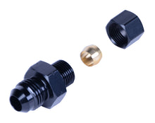 Load image into Gallery viewer, Derale 13044 5/16” Transmission Cooler Line to -6AN Male Black anodized Fitting