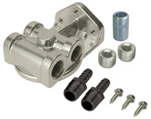 Load image into Gallery viewer, Derale 13049 Single Side Ports 3/8" NPT Filter Mount Kit with 3/4"-16 Filter Threads