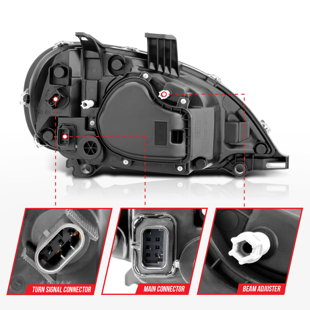 ANZO USA 131028 LED Commercial Truck Headlight for Select Freightliner Columbia