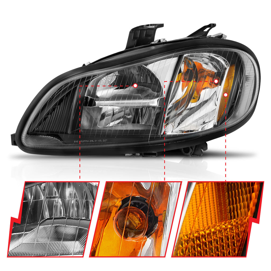 ANZO USA 131030 LED Commercial Truck Headlight for Select Freightliner M2