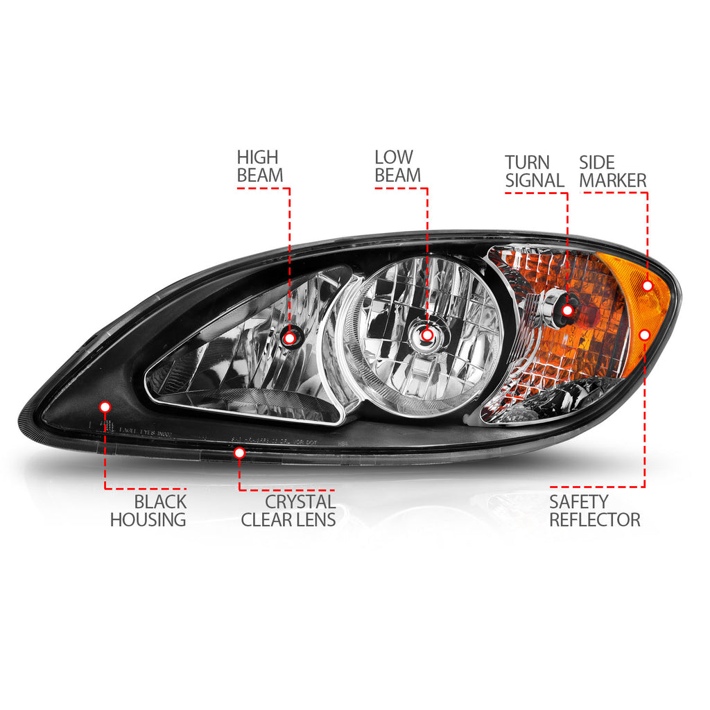 ANZO USA 131032 Commercial Truck Headlight for Select International ProStar