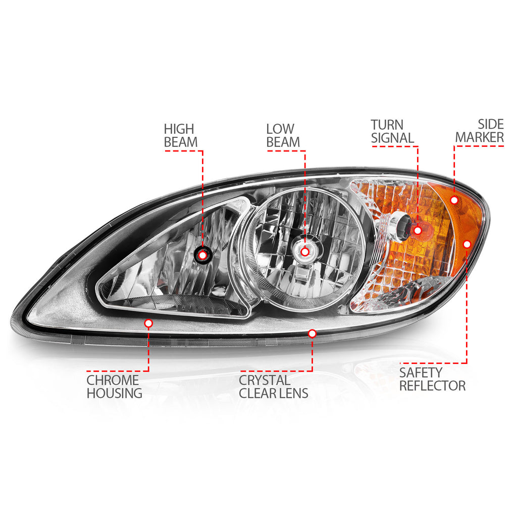ANZO USA 131033 Commercial Truck Headlight for Select International ProStar