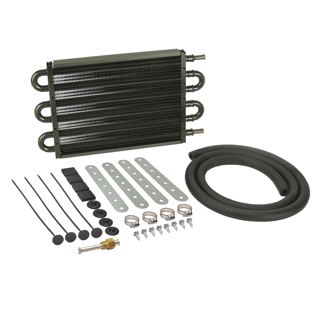 Derale 13106 6 Pass 13" Series 7000 Copper/Alum Transmission Cooler Kit, Import/Small Truck for Select INFINITI EX35, INFINITI EX37, INFINITI FX35, INFINITI FX37, INFINITI FX45, INFINITI FX50, INFINITI QX4, INFINITI QX50, INFINITI QX56, INFINITI QX70,
