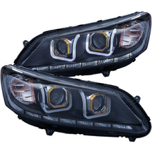 Load image into Gallery viewer, 1314-Accord-4-Dr-Headlight-Projector-WUbar-Black-Clear-DriverPassenger