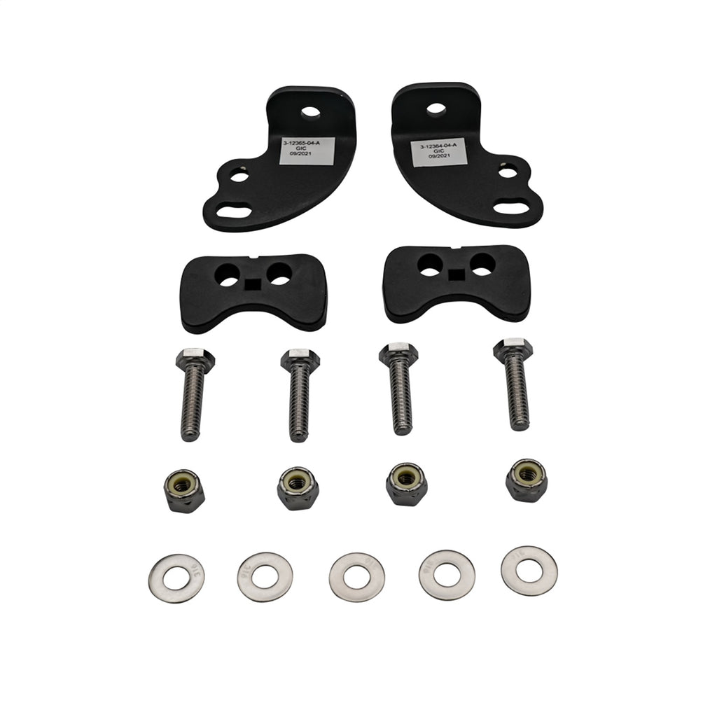 Rigid Industries 131626 RIGID RDS-SR Series Hardware Kit Including Brakets and Bushings; Black ; Single