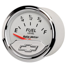 Load image into Gallery viewer, AutoMeter 1317-00408 GAUGE, FUEL LEVEL, 2 1/16", 240OE TO 33OF, ELEC, CHEVROLET HERITAGE BOWTIE
