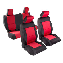 Load image into Gallery viewer, 1318-Jeep-Wrangler-Jk-4-Dr-Neoprene-FrontRear-Seat-Cover-Set;-BlackRed